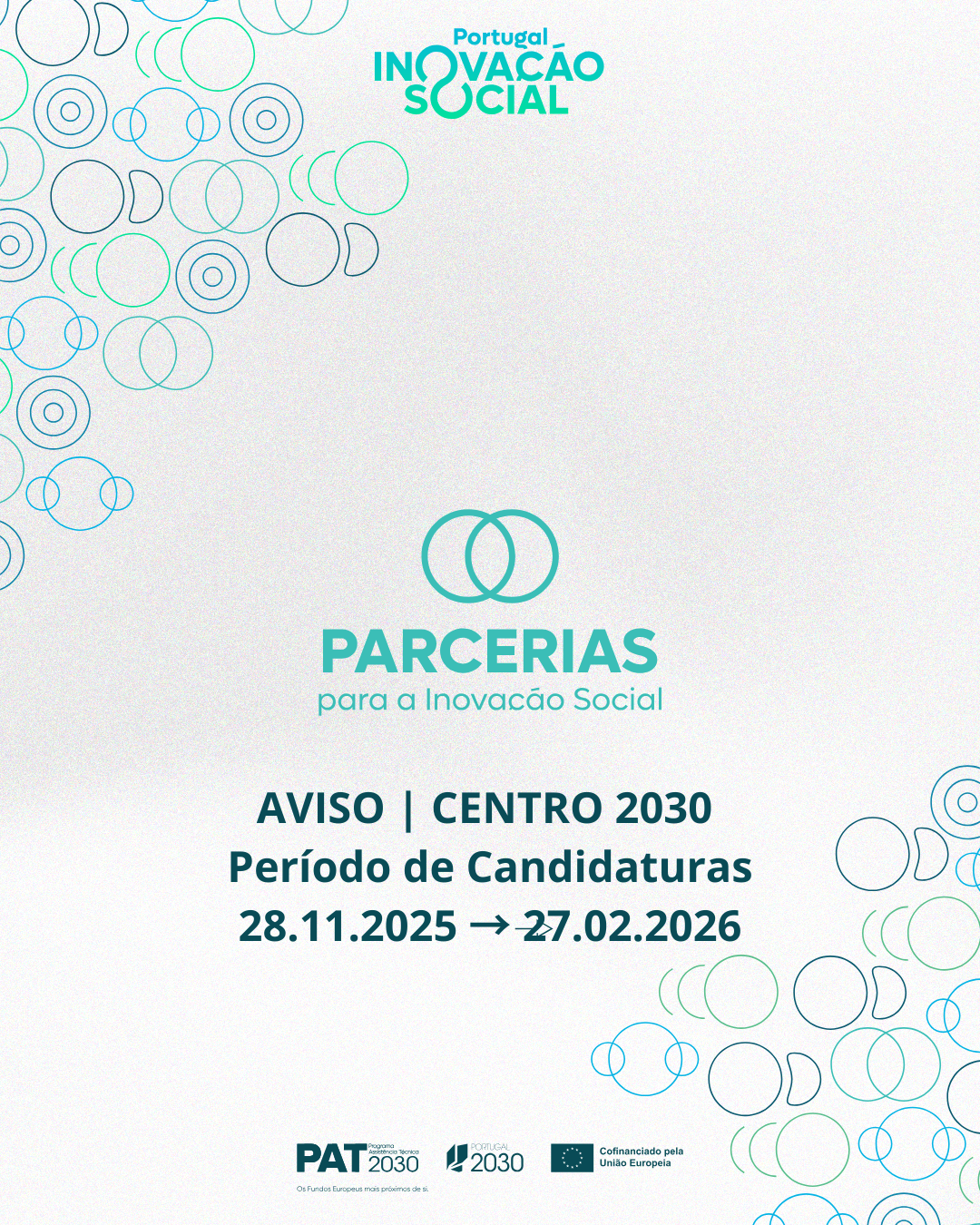 Está aberto o Aviso CENTRO2030-2025-38 – Parcerias para a Inovação Social