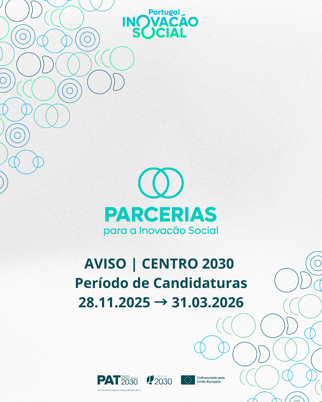 Prorrogado até 31 de março o prazo para apresentação de candidaturas ao aviso “Parcerias para a Inovação Social”